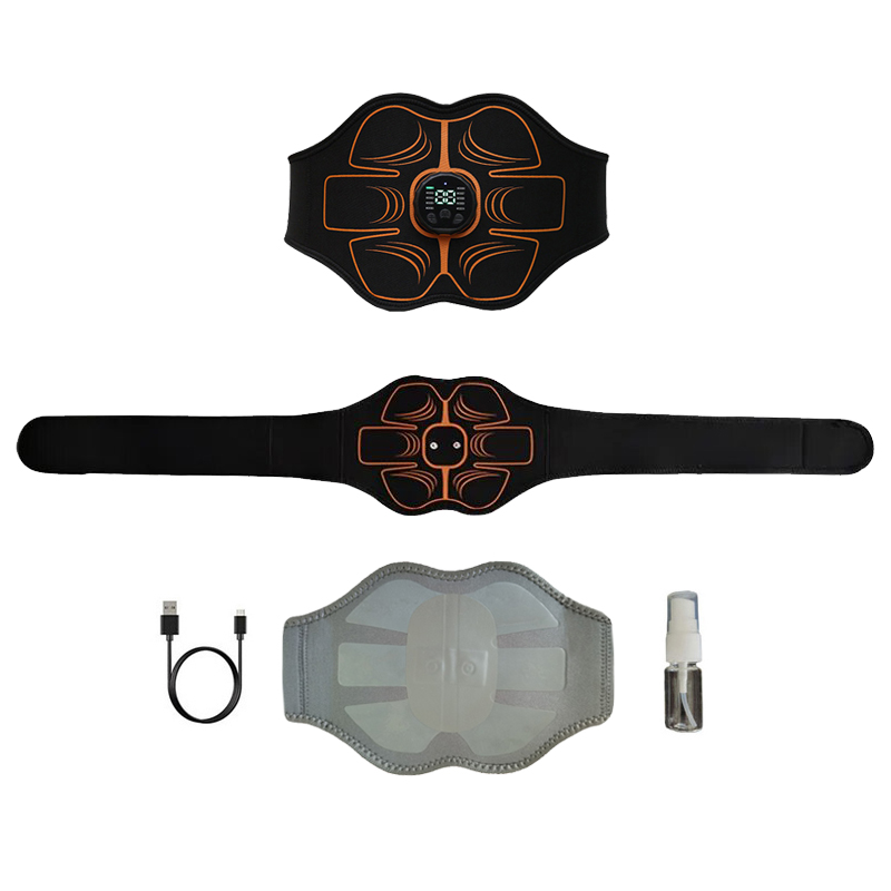 Home Gym House - 腹筋トレーナー腹部トーニングベルトスマートマッスルトナーUSB充電式ボディマッサージホームジムフィットネス