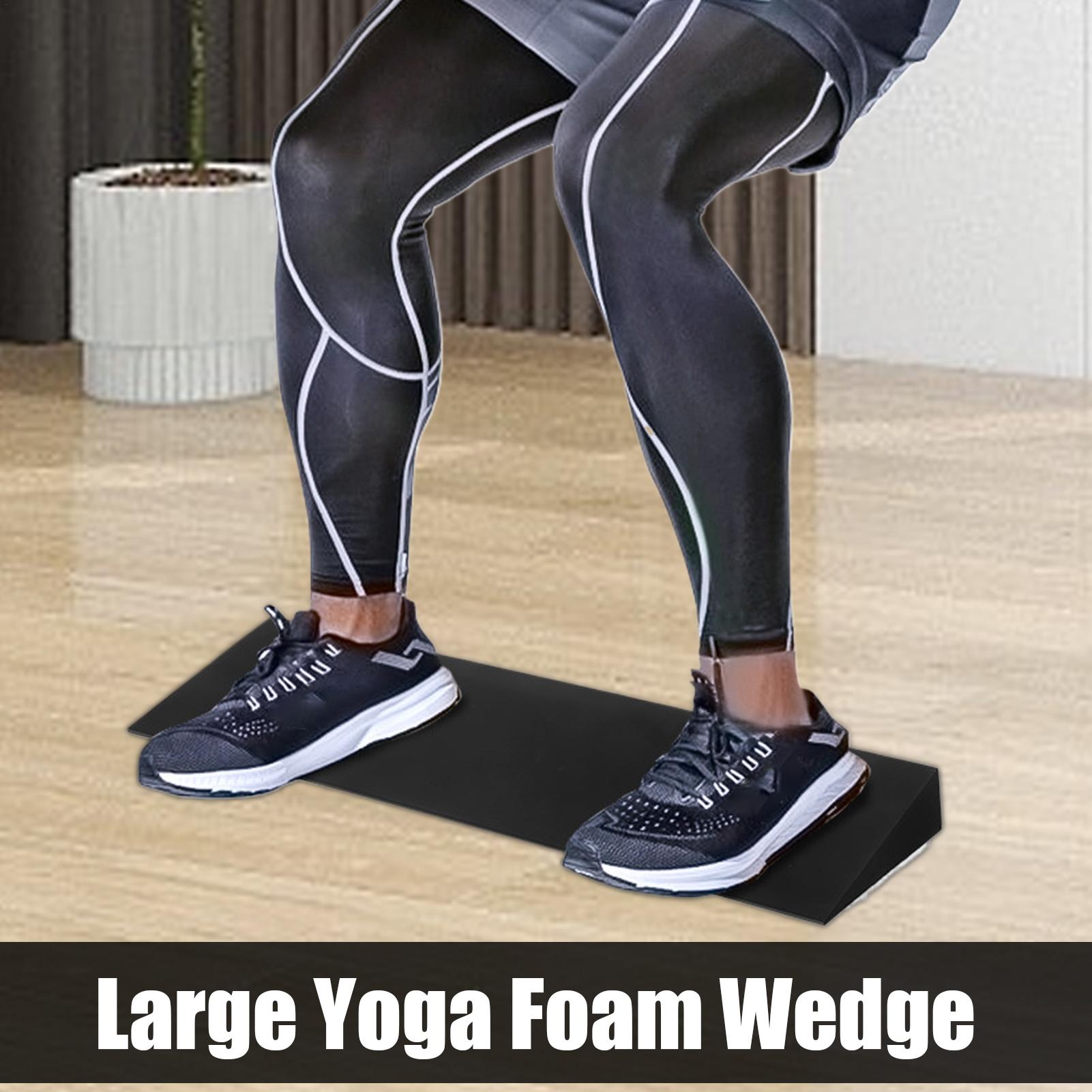 Seated Calf Raise - ふくらはぎストレッチに役立つスクワットウェッジスラントボード、かかとを高くしたスクワット、ピラティスフィットネスホームジム用ヨガウェッジブロック