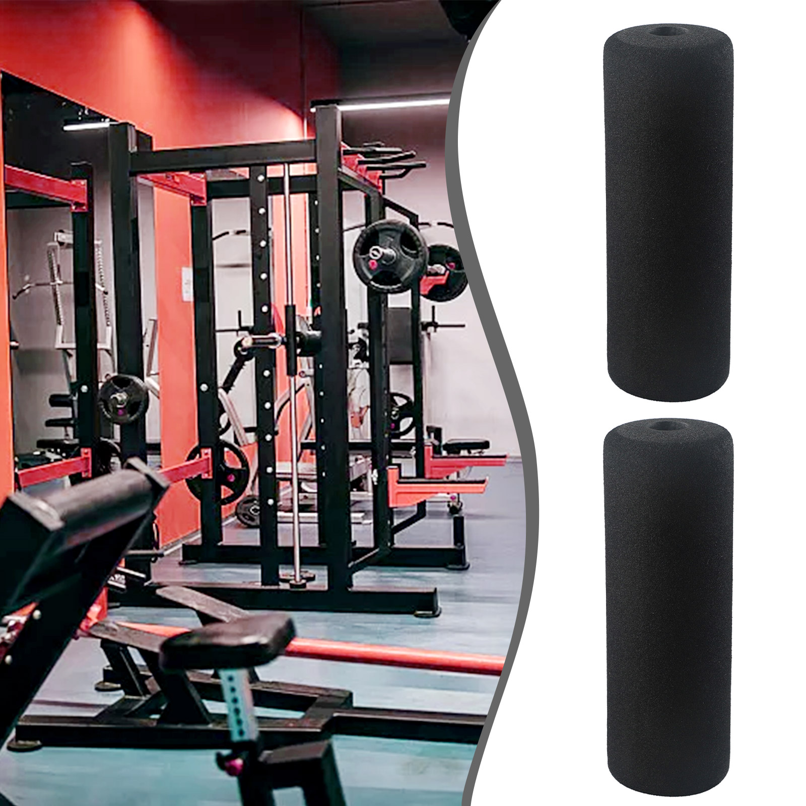 Home Gym Leg Extension Machine - レッグエクステンションフォーム用パッド 2個入り ローラー 交換用 ウェイトベンチ用 8