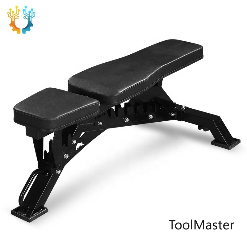 Home Gym Designs - 【2026】調整可能なスチール製多機能折りたたみ式ホームジムベンチ - 室内トレーニング用、安全で快適なデザイン