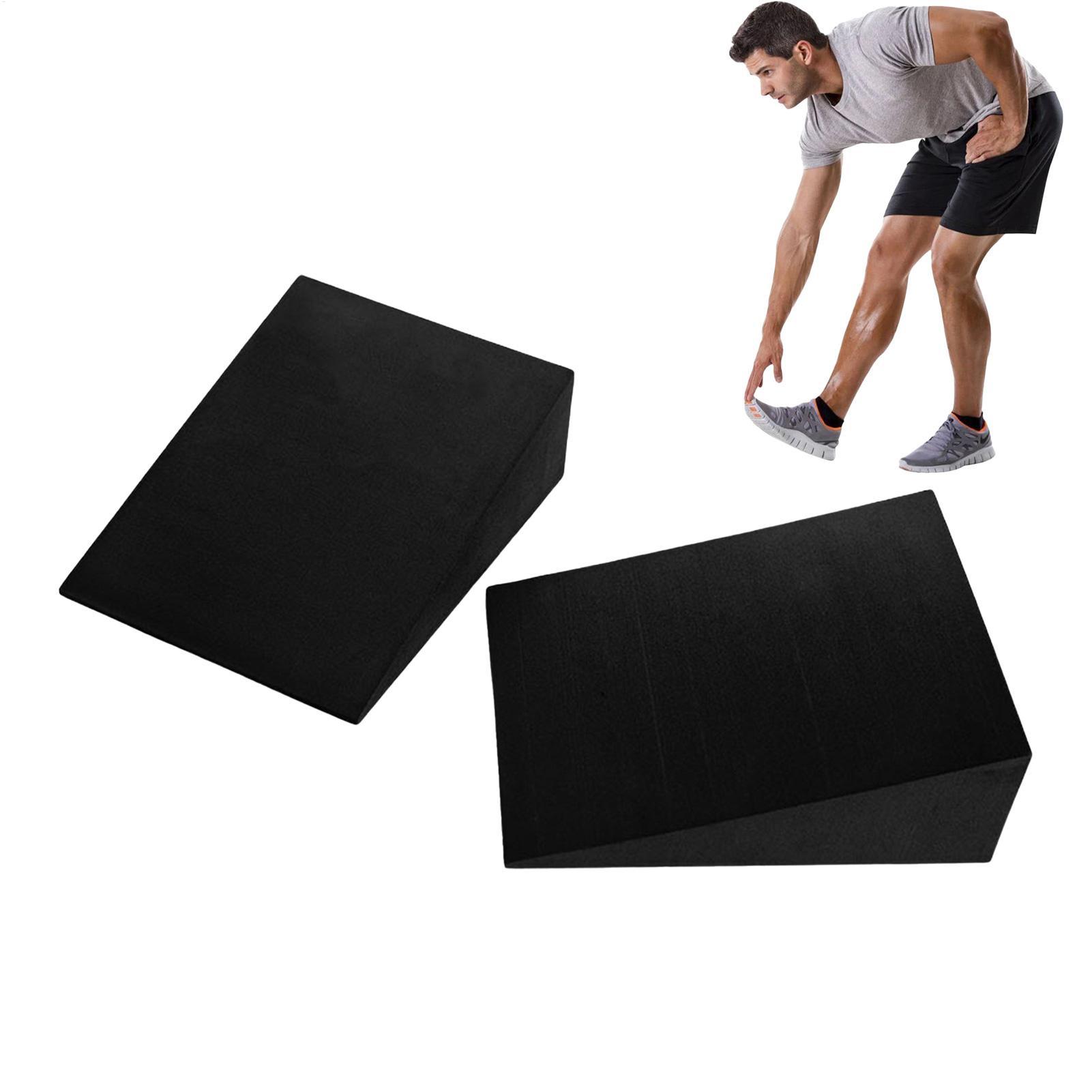Seated Calf Raise - 1 ペアヨガウェッジブロック EVA フォームヨガウェッジストレッチスラントボードエクササイズヨガブロックピラティスウェッジスクワットフィットネスアクセサリー
