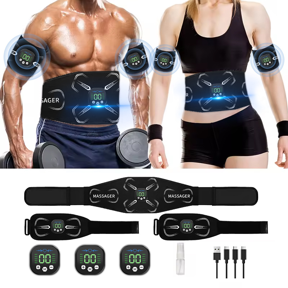 Home Gym House - EMS 筋肉刺激装置腹部トレーナー腹筋トナー腕腹脚エクササイズワークアウト減量脂肪燃焼ホームジムフィットネス機器