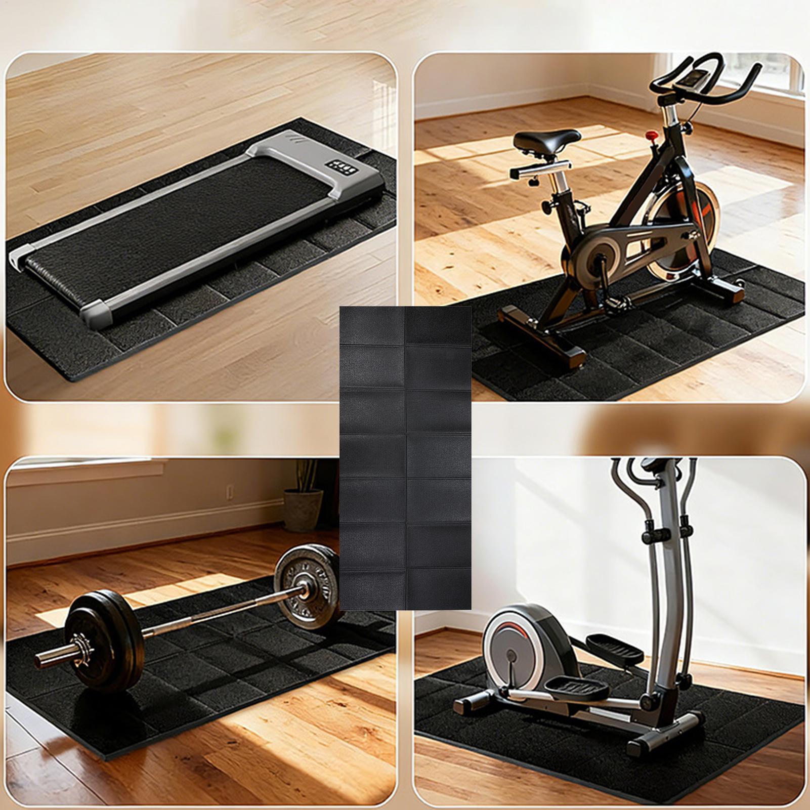 トレッドミルマット振動吸収ヘビーデューティトレッドミルフロア - Treadmill Home Gym のレビューと価格