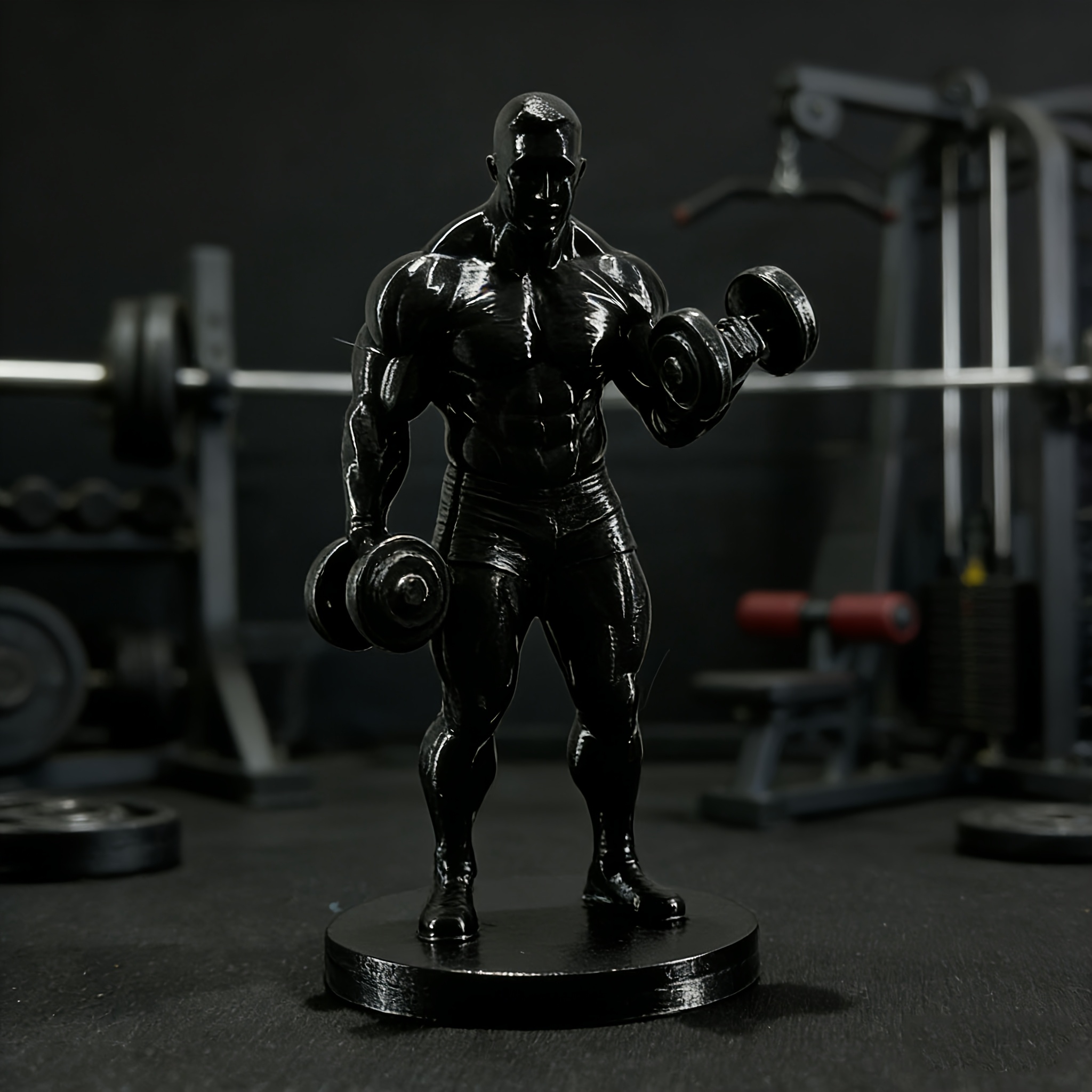 コレクションに属する1点：3Dプリントされた筋肉質の男性ダン - Home Gym House のレビューと価格