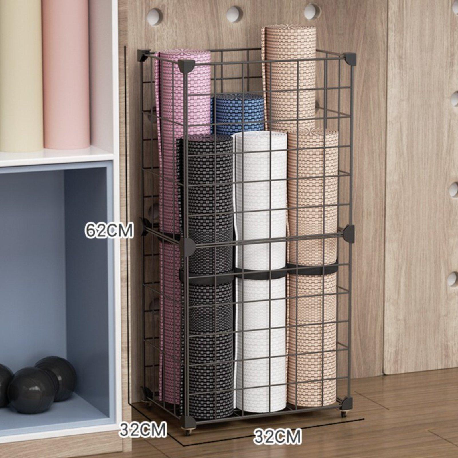 省スペース設計の多層収納バスケット。家庭用ジムマットやフィッ - Home Gym In Apartment のレビューと価格