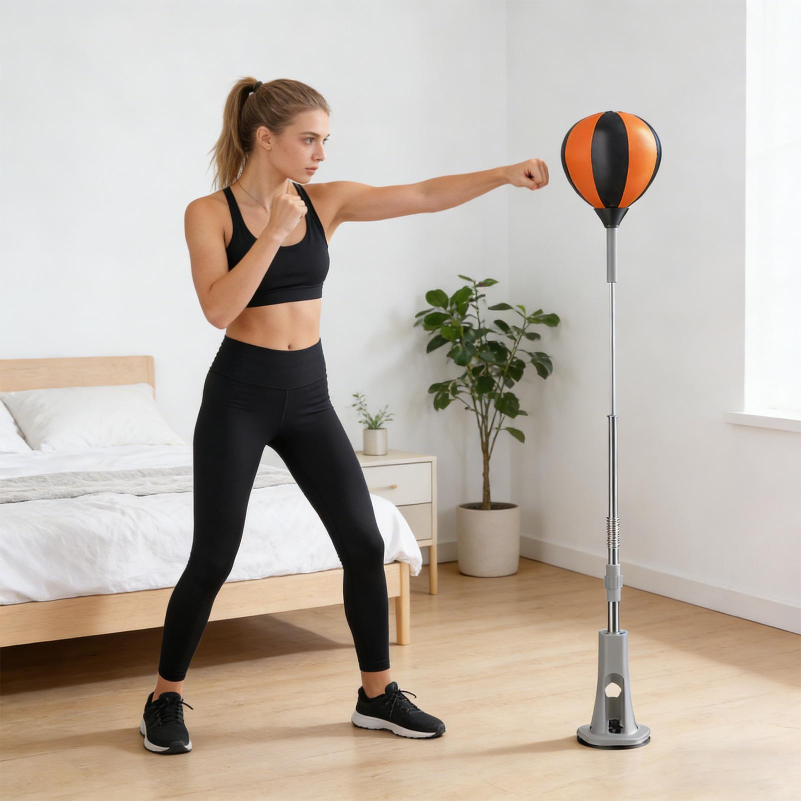 パンチングバッグスタンド付き ボクシングトレーナー 吸盤ベー - Home Gym Exercise のレビューと価格