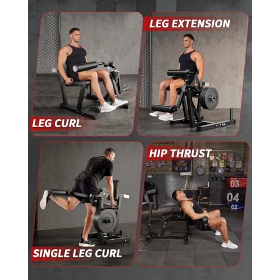 ホームジム用レッグエクステンション＆カールマシン、スチール製 - Home Gym Leg Extension Machine のレビューと価格