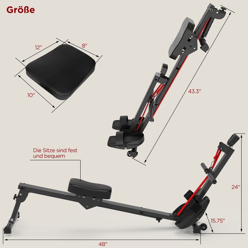 【2026】ウォーターローイングマシン Tバー設計 スチール - Home Gym Designs のレビューと価格