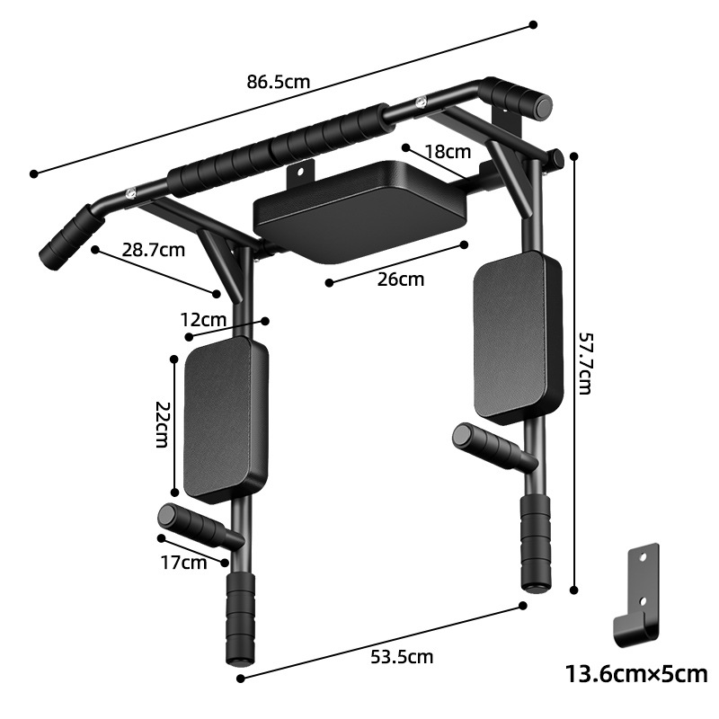 多機能壁掛け懸垂バー、壁面固定式懸垂バー、回転式デュアルファ - Home Gym Designs のレビューと価格