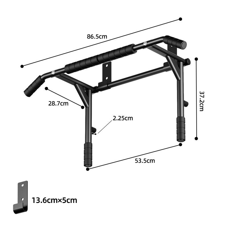 多機能壁掛け懸垂バー、壁面固定式懸垂バー、回転式デュアルファ - Home Gym Designs のレビューと価格